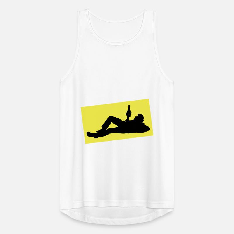 Drinking Bier Silhouette Männer Tank Top atmungsaktiv