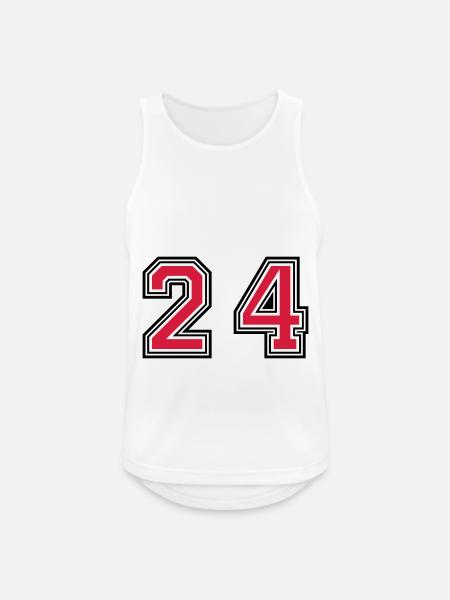 24 number symbol - Men's Breathable Tank Top - white