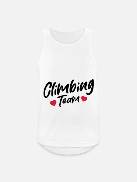 Climbing Team - Männer Tank Top atmungsaktiv - Weiß