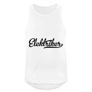 elektriker - Männer Tank Top atmungsaktiv - Weiß - Vorne - Nick (188cm)