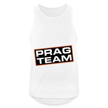 Prag Team - Männer Tank Top atmungsaktiv - Weiß - Vorne - Nick (188cm)