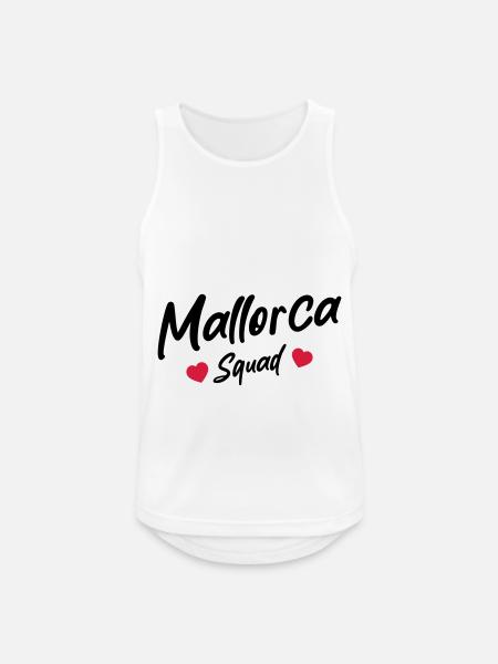 Mallorca Squad Heart - Men's Breathable Tank Top - white
