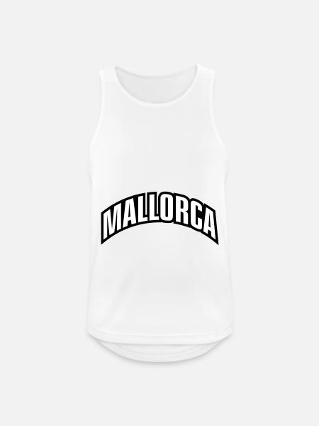 Mallorca Font - Men's Breathable Tank Top - white