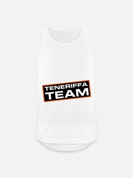 Teneriffa Team - Männer Tank Top atmungsaktiv - Weiß