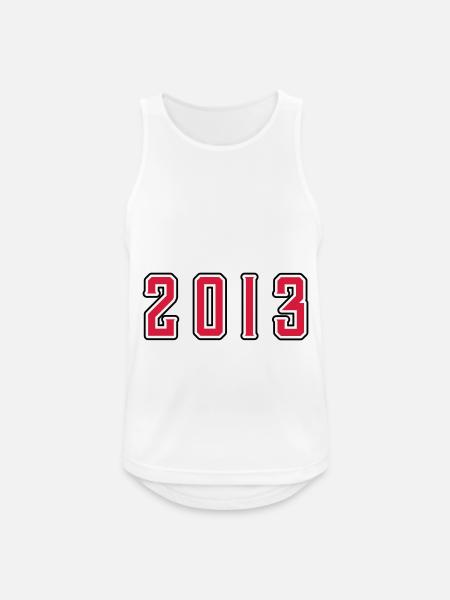 2013 year birthday - Men's Breathable Tank Top - white