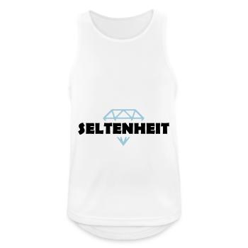 Seltenheit Unikat - Männer Tank Top atmungsaktiv - Weiß - Vorne - Nick (188cm)