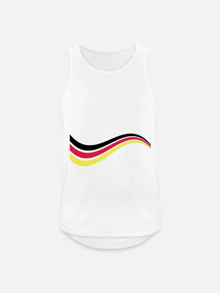 Germany Line Germany Team - Men's Breathable Tank Top - white
