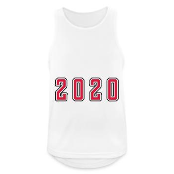 2020 year birthday - Men's Breathable Tank Top - white - Front - Nick (188cm)