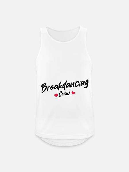 Breakdancing Crew Herz - Männer Tank Top atmungsaktiv - Weiß