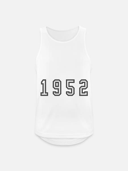 1952 Year Number - Men's Breathable Tank Top - white