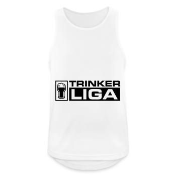 Trinker Liga - Männer Tank Top atmungsaktiv - Weiß - Vorne - Nick (188cm)