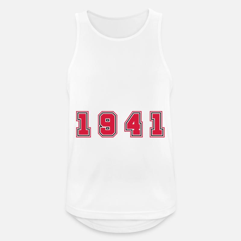 1941 Year Number - Men's Breathable Tank Top - white