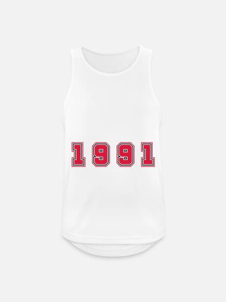 1991 Year Number - Men's Breathable Tank Top - white