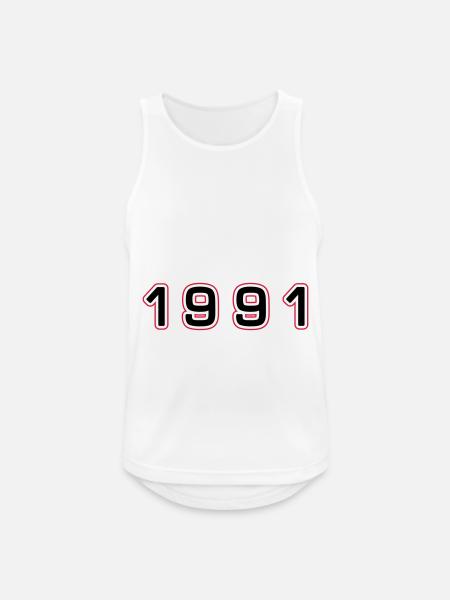 1991 Year Number - Men's Breathable Tank Top - white