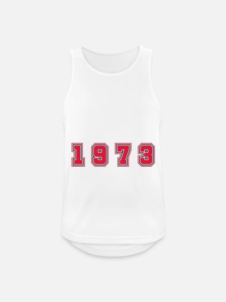 1973 Year Number - Men's Breathable Tank Top - white