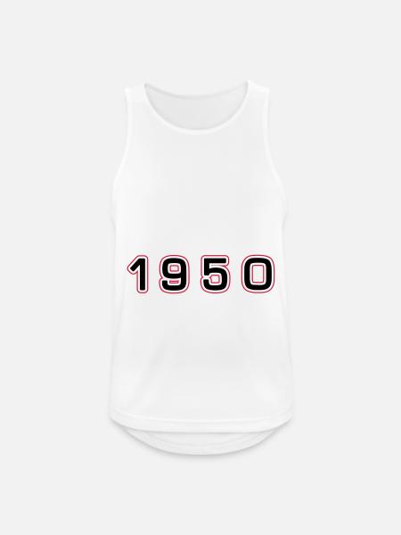 Numéro de l’année 1950 - Débardeur respirant Homme - blanc