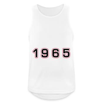Numéro de l’année 1965 - Débardeur respirant Homme - blanc - Devant - Nick (188cm)