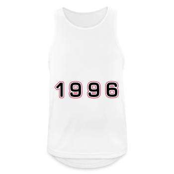 1996 Year Number - Men's Breathable Tank Top - white - Front - Nick (188cm)