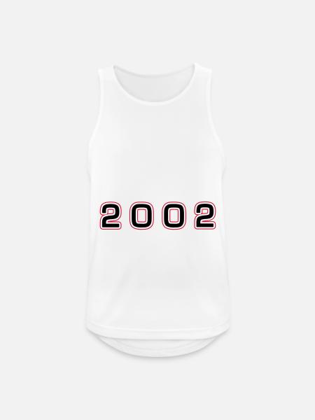 2002 Year Number - Men's Breathable Tank Top - white