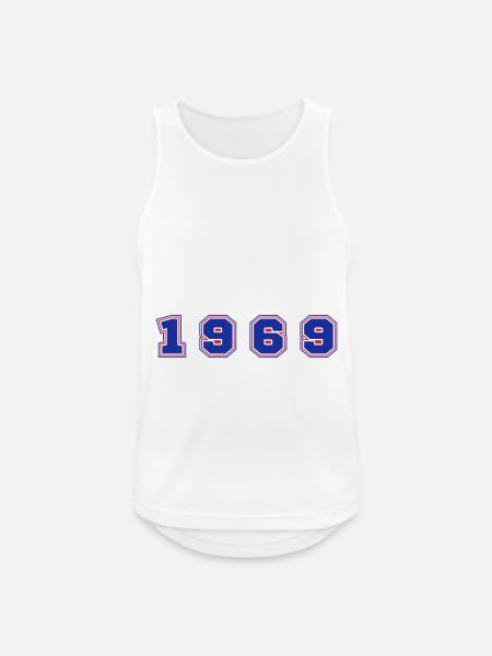 1969 Year Number - Men's Breathable Tank Top - white