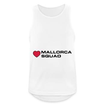 Mallorca Squad - Männer Tank Top atmungsaktiv - Weiß - Vorne - Nick (188cm)