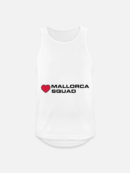 Mallorca Squad - Männer Tank Top atmungsaktiv - Weiß