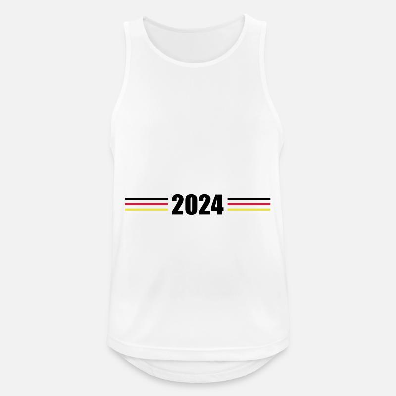 2024 Germany Flag - Men's Breathable Tank Top - white