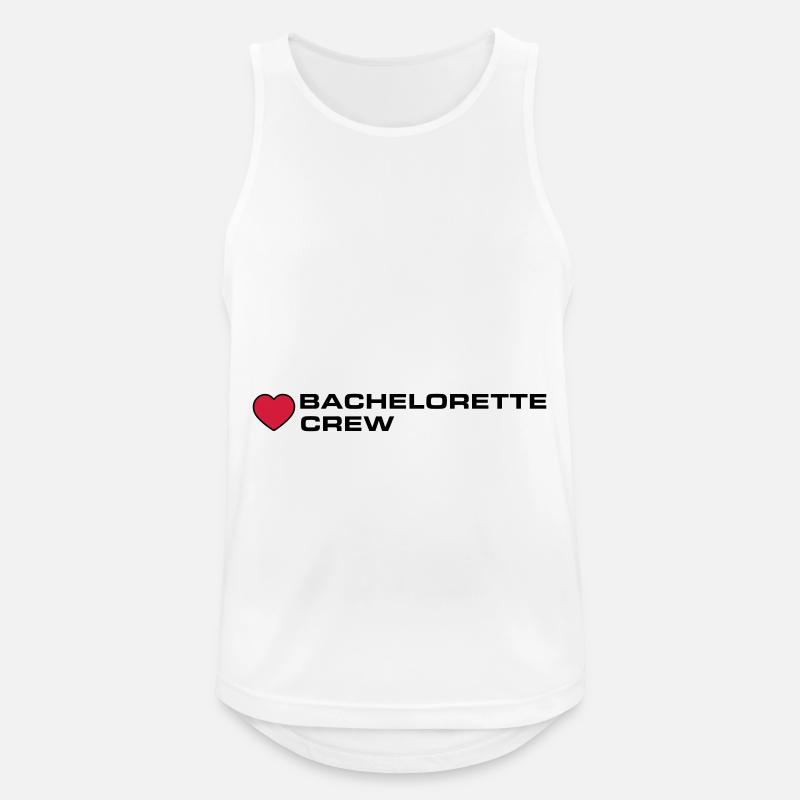 Bachelorette Crew - Männer Tank Top atmungsaktiv - Weiß