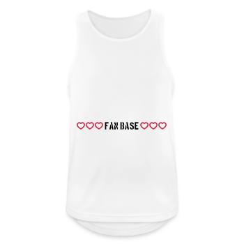 Fan Base Herz Liebe - Männer Tank Top atmungsaktiv - Weiß - Vorne - Nick (188cm)