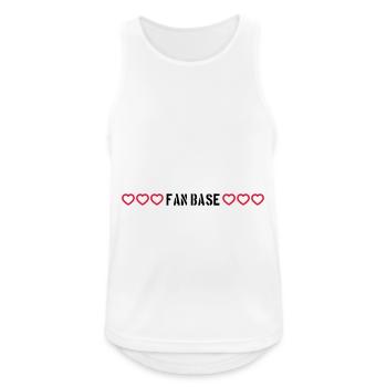 Fan Base Heart Love - Men's Breathable Tank Top - white - Front - Nick (188cm)