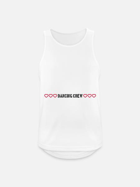 Dancing Crew Hearts - Men's Breathable Tank Top - white