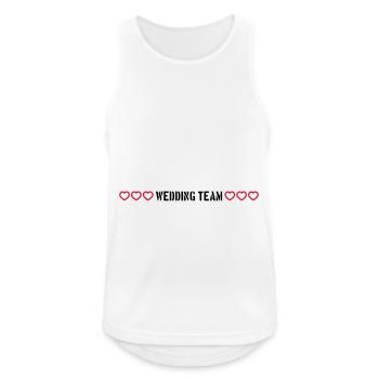 Wedding Team Hearts - Men's Breathable Tank Top - white - Front - Nick (188cm)