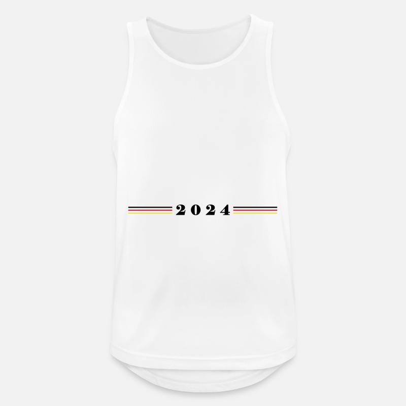2024 Germany Flag - Men's Breathable Tank Top - white