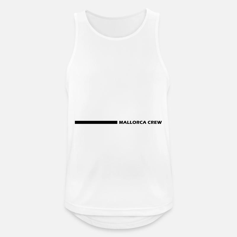 Mallorca Crew - Men's Breathable Tank Top - white
