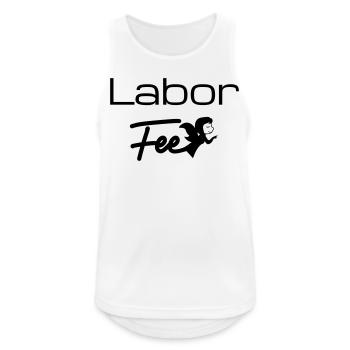 Labor Fee Laborfee - Männer Tank Top atmungsaktiv - Weiß - Vorne - Nick (188cm)