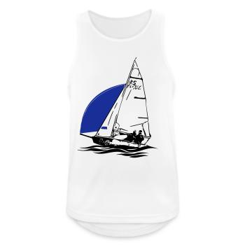 Régate de dériveurs à voile pour jeunes RS Feva XL - Débardeur respirant Homme - blanc - Devant - Nick (188cm)
