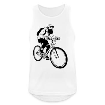 Hipster moto - Débardeur respirant Homme - blanc - Devant - Nick (188cm)