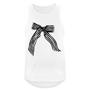 Stripes pattern ribbon - Men's Breathable Tank Top - white - Front - Nick (188cm)