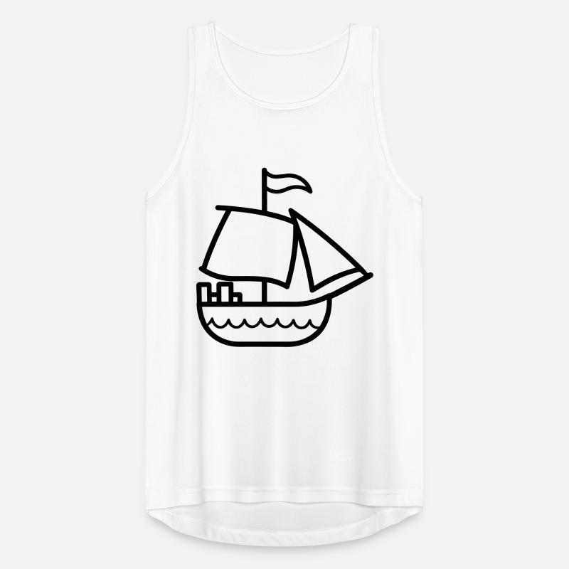 Pirate ship Men's Breathable Tank Top