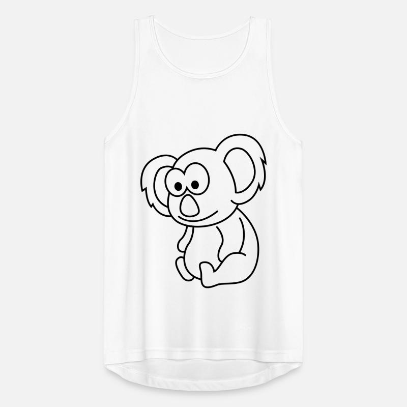 Koala Comic Animal Men's Breathable Tank Top