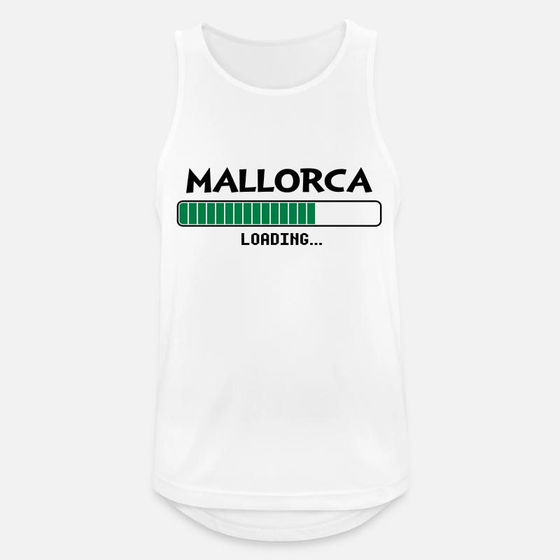 Mallorca loading loading bar - Men's Breathable Tank Top - white