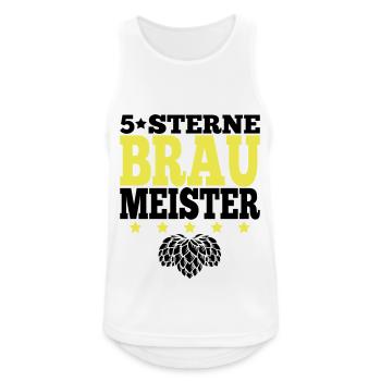 Braumeister Hopfen Brauer Brauerei Farben änderbar - Männer Tank Top atmungsaktiv - Weiß - Vorne - Nick (188cm)
