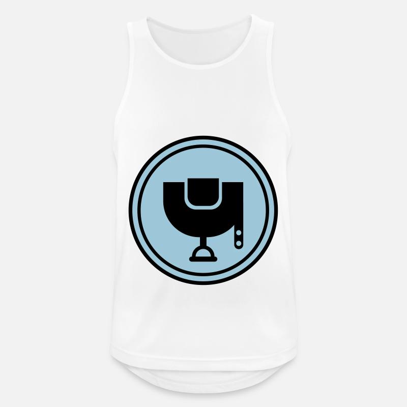 Saddle icon - Men's Breathable Tank Top - white