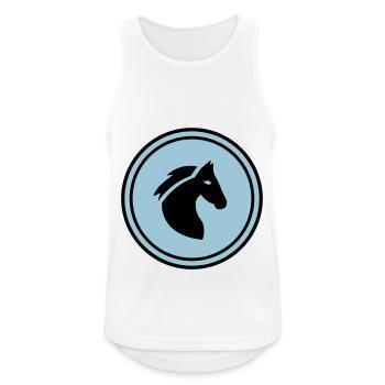 Pferd Horse icon - Männer Tank Top atmungsaktiv - Weiß - Vorne - Nick (188cm)