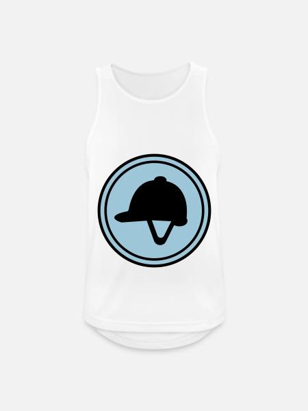 Reiterhut icon - Männer Tank Top atmungsaktiv - Weiß