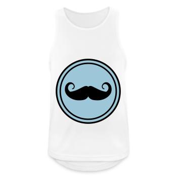 Mustache symbol - Men's Breathable Tank Top - white - Front - Nick (188cm)