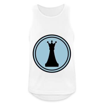 Chess piece queen - Men's Breathable Tank Top - white - Front - Nick (188cm)