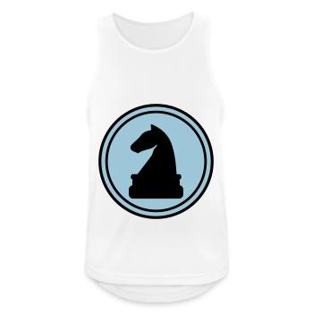 Horse chess piece - Men's Breathable Tank Top - white - Front - Nick (188cm)