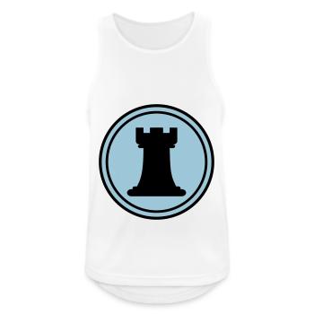 Chess piece tower - Men's Breathable Tank Top - white - Front - Nick (188cm)