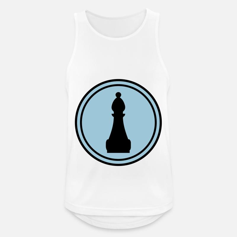 Schachfigur symbol - Männer Tank Top atmungsaktiv - Weiß